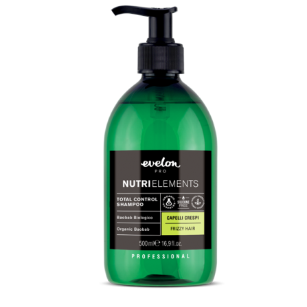 Evelon Pro Nutri Elements Total control Smoothing shampoo Изглаждащ шампоан за непокорна коса 500ml